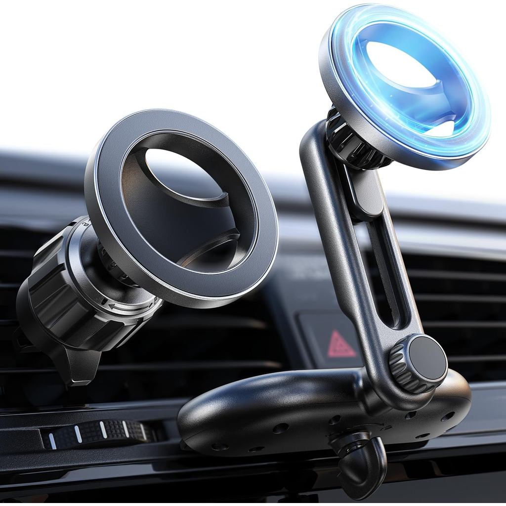 LISEN สําหรับ MagSafe CD Phone Holder for Car Mount [ปรับมุม] ที่วางโทรศัพท์แม่เหล็กสําหรับ iPhone M