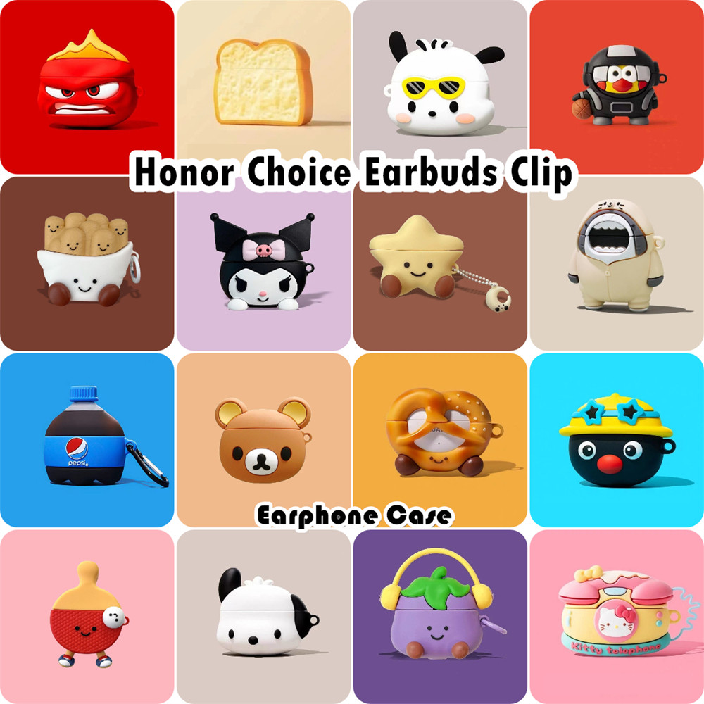 ส่วนลดสําหรับ Honor Choice หูฟัง Clip Case Casing Soft Silicone Headphone Case Anime Cartoon NO.2