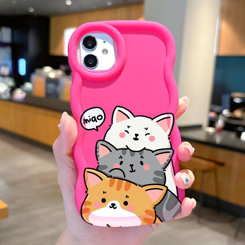 เคสสําหรับ IQOO Case Z6 5G U1x การ์ตูน Cat Soft Bumper ล่าสุด