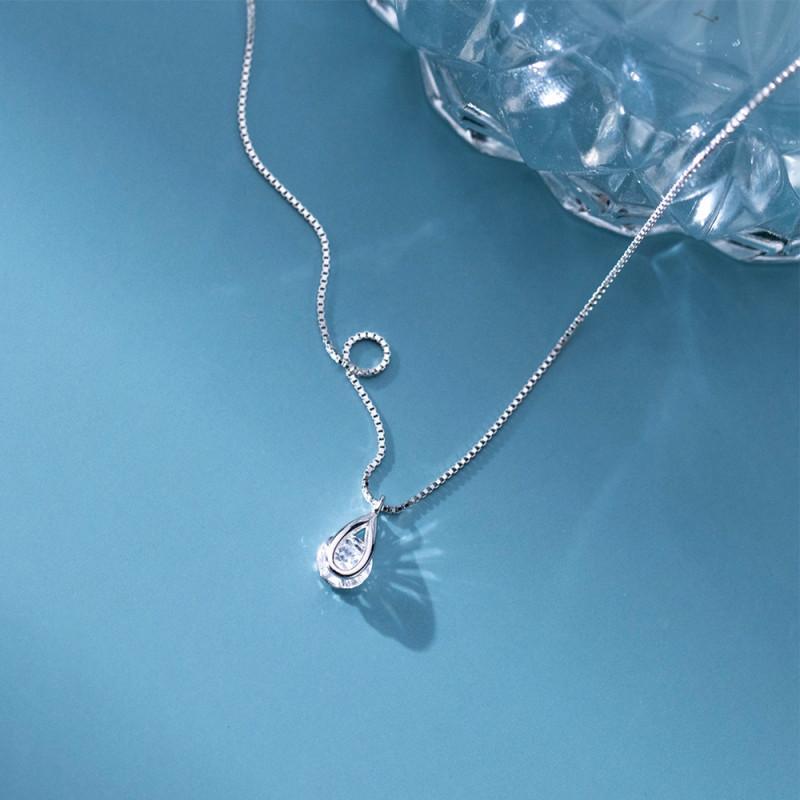 Lacrima Necklace สร้อยคอเงินแท้ S925 [MERCELO] ราคา ถูกที่สุด ดีลบีเคเค แกลเลอรีภาพที่ 3