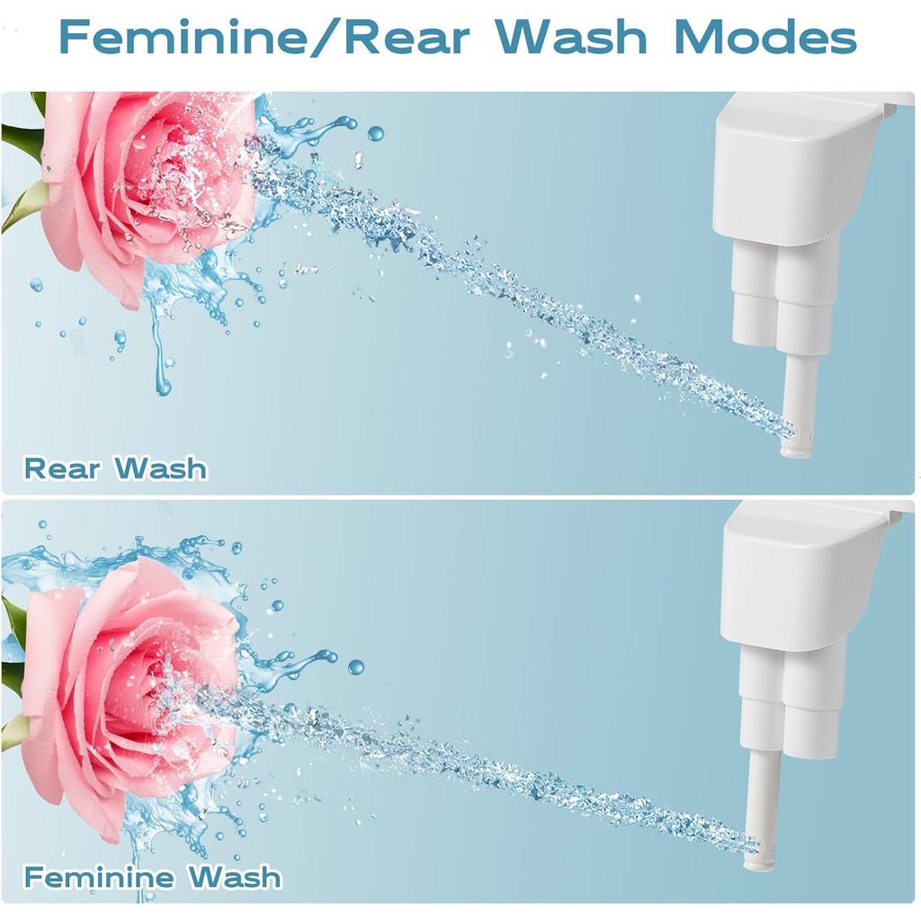 Ultra-Slim Bidet Dual Mode Bidet Attachment for Toilet, Bidet Toilet Seat Attachment with Pressure C
