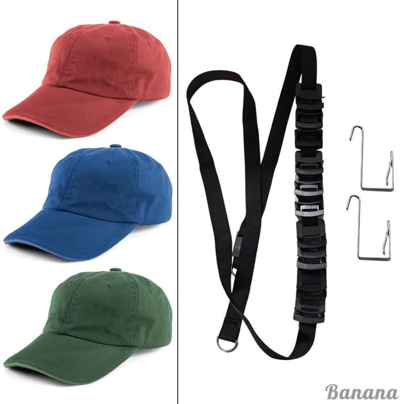 [ในสต็อก] over The Door Cap Rack พร้อมตะขอแขวนสําหรับผู้ชายผู้หญิงระบบจัดเก็บจอแสดงผล Multilayer Sha