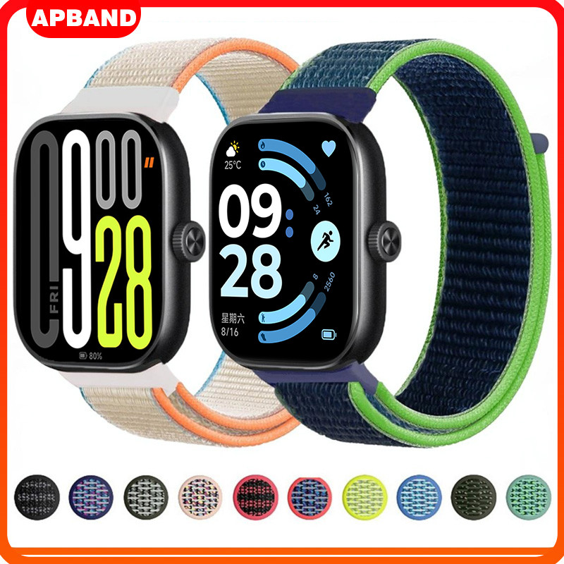 ผ้ายก for Xiaomi Redmi watch 6 5 4 สายนาฬิกาสมาร์ท Xiaomi Mi Band 8 Pro/Mi Band 9 Pro สายนาฬิกาข้อมืออุปกรณ์เ
