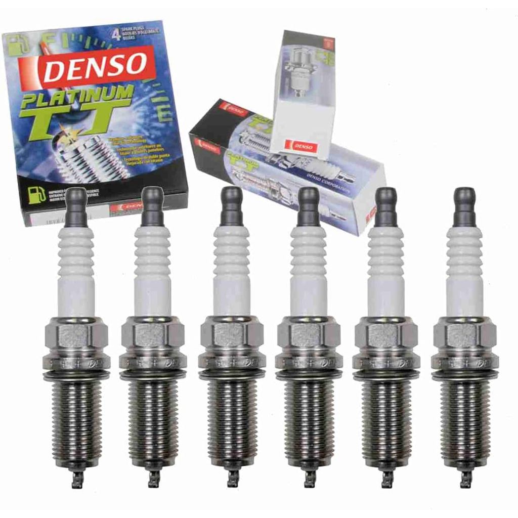 หัวเทียน DENSO Platinum TT 6 ชิ้นเข้ากันได้กับ BMW X3 3.0L L6 2007-2012