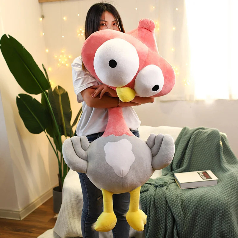 Lovely Squishy ostrich Plush Toys Simulation Bird Pillow Stuffed Soft Animal Dolls Cute Birthday Gif