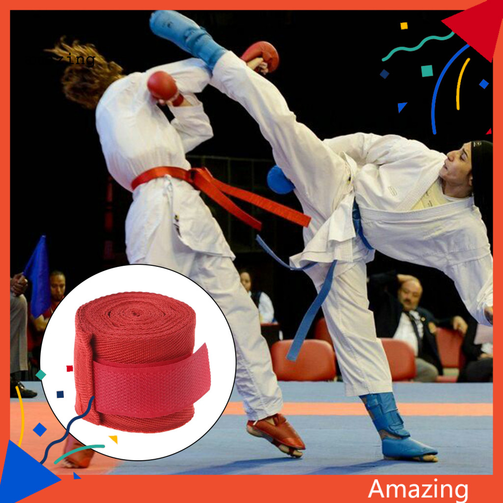 [AM] Bjj Wrist Guards Boxing WRIST Wraps 3m Breathable Elasticated Hand Wraps สําหรับมวยไทย Mma Kick