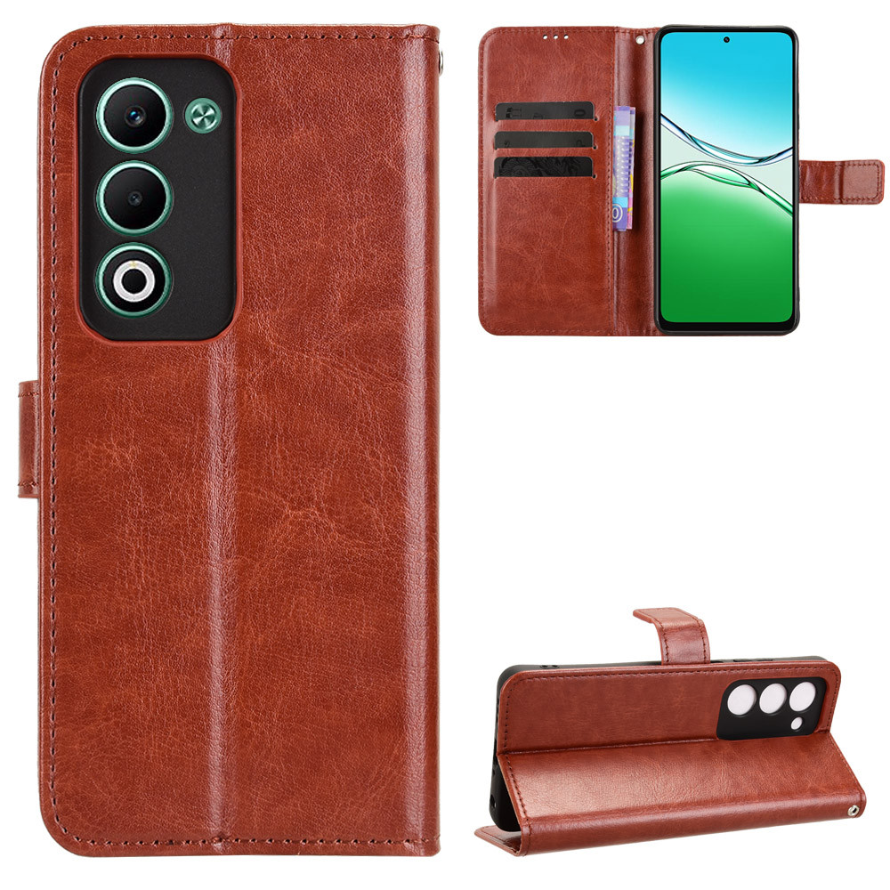 เคสโทรศัพท์หนังแบบฝาพับสําหรับเคส OPPO A5 4G/A5 5G พร้อมขาตั้งและช่องเสียบการ์ดกระเป๋าสตางค์ในตัว