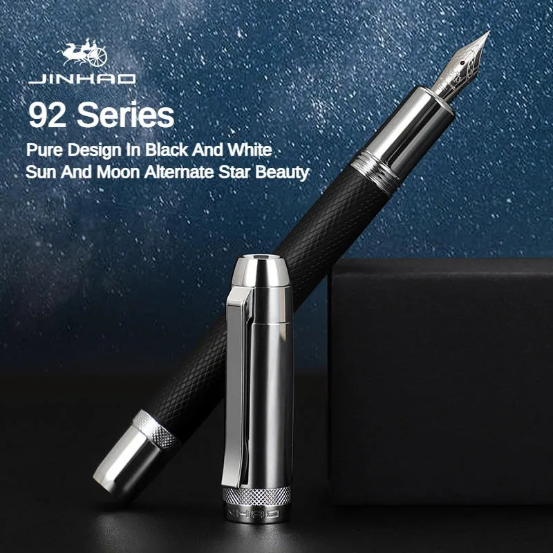 Jinhao 92 โลหะ Fountain ปากกา Star Series Ef/f/m Nib เขียนปากกาสําหรับสํานักงานธุรกิจโรงเรียนเครื่อง