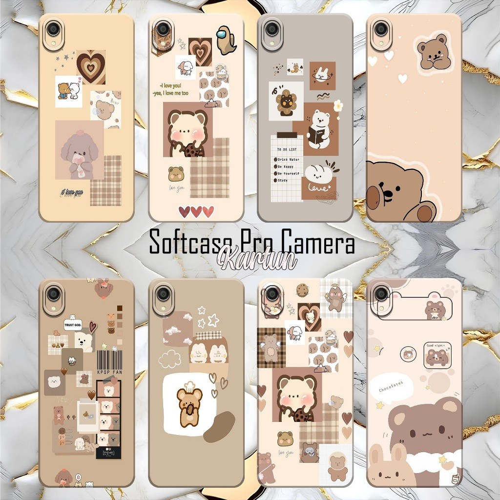 น่ารักการ์ตูนกรณี Softcase Pro กล้องสําหรับ ASUS ZENFONE LIVE L1/LIVE L2/MAX PRO M1/MAX PRO M2 น่ารั