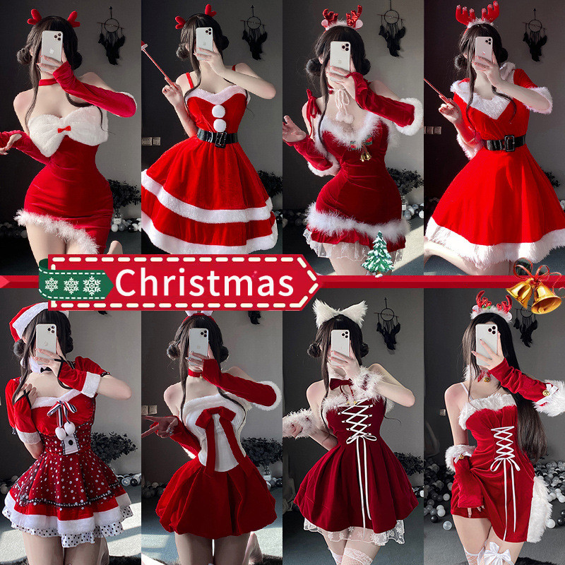 Christmas/xmas  ชุดคอสเพลย์คริสต์มาส 2025 เสื้อผ้าปาร์ตี้ และชุดเดรสสำหรับแขวน