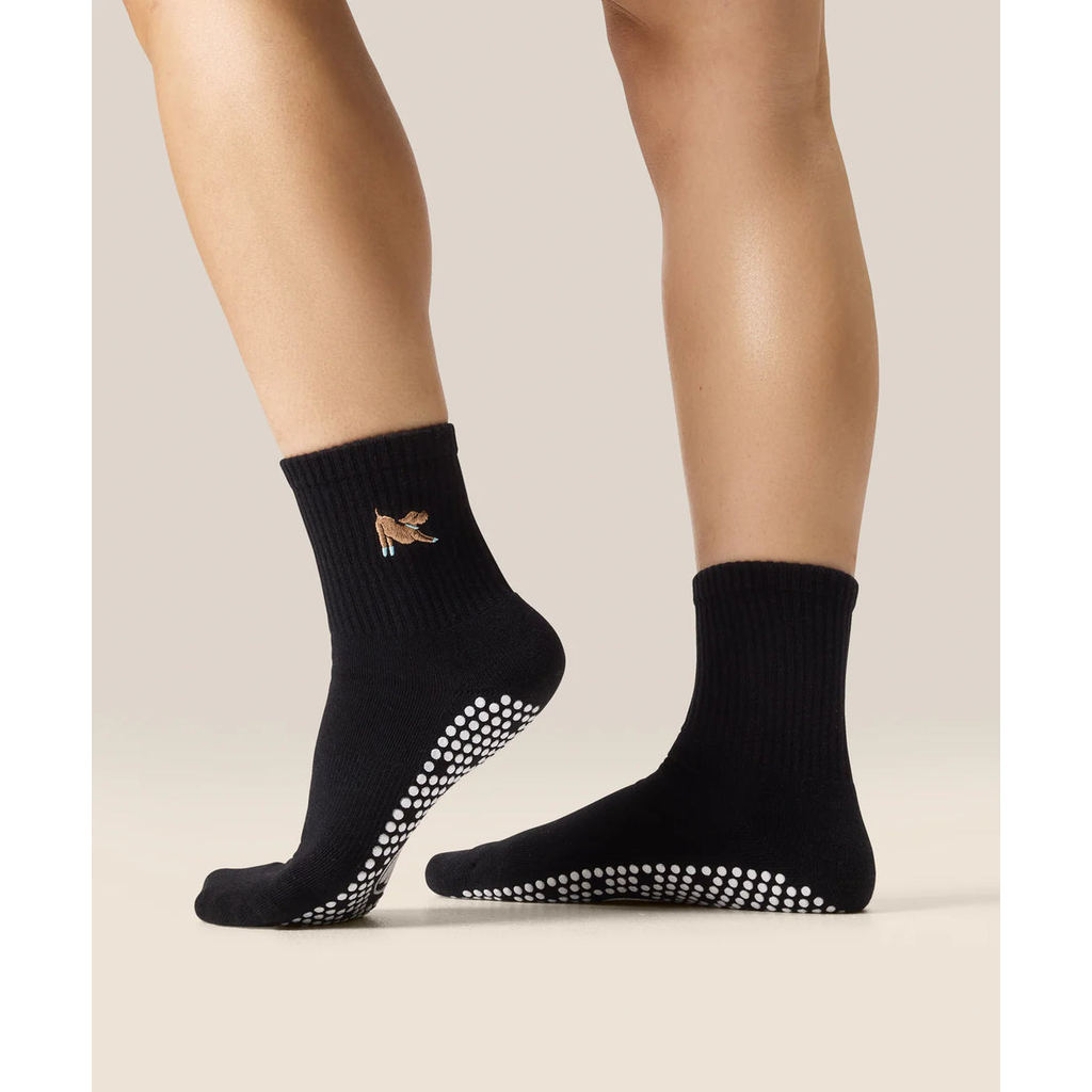 MoveActive Pilates Non Slip Grip Socks - Pilates Pup - Move Active Socks - ถุงเท้าโยคะ - ถุงเท้าพิลา