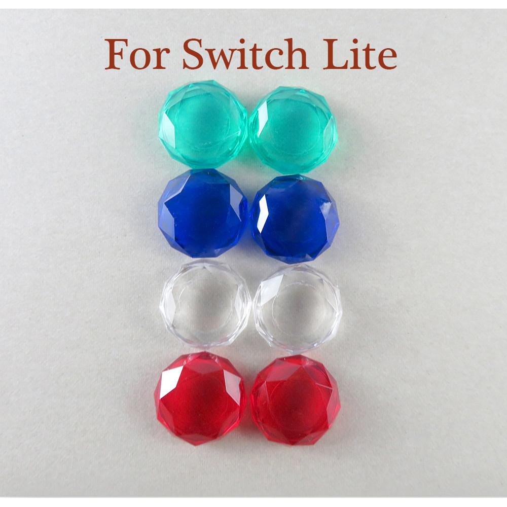 2pcs 3D Thumb Grips Caps Design จอยสติ๊กคริสตัล Thumb Grip กรณีคริสตัล Analog Stick Caps สําหรับ Nintend Switch Lite