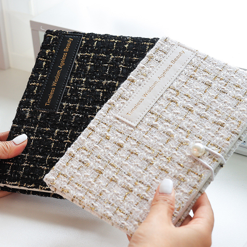 Hand Ledger Creative Chanel Style Girl Record Book Travel Diary Hand Ledger Square Notebook Book ขาย
