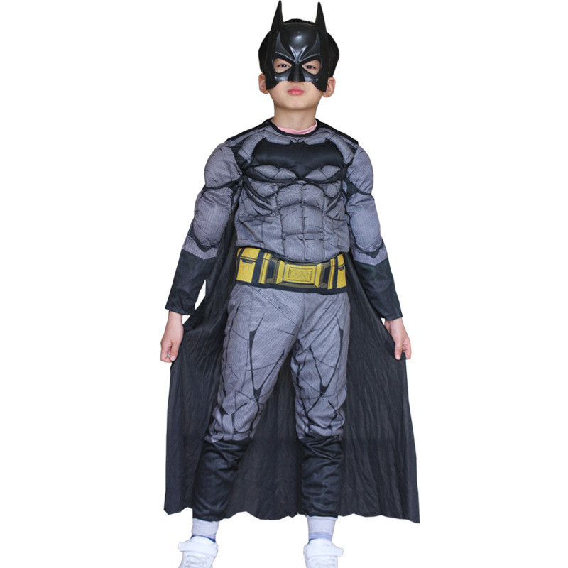 เด็ก COLLY COLLY Avengers Batman เสื้อผ้าเครื่องแต่งกายวันหยุดชุดฮีโร่ชิ้นเดียว