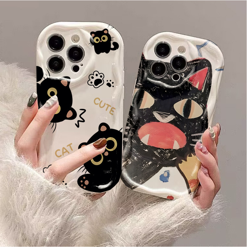 น่ารัก Angry Cat สําหรับ VOVO V60 Lite V50 V40 Lite V30 V3E V29 V29E V27 V27E V25 V23 V23E V21E 5G S