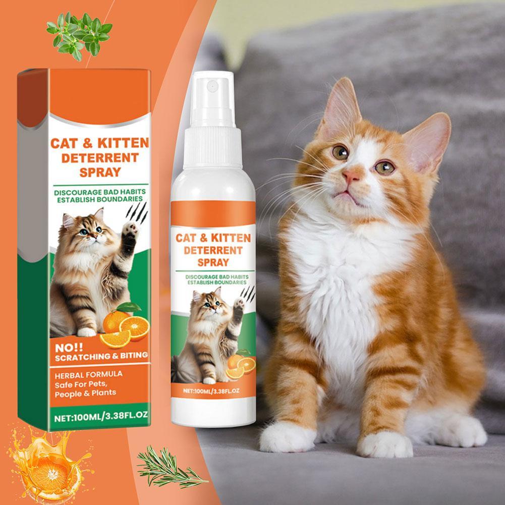 100ml Cat Scratch Deterrent สเปรย์ธรรมชาติ Scratching การฝึกอบรมไม่มี Protectors เฟอร์นิเจอร์ Aid โซ