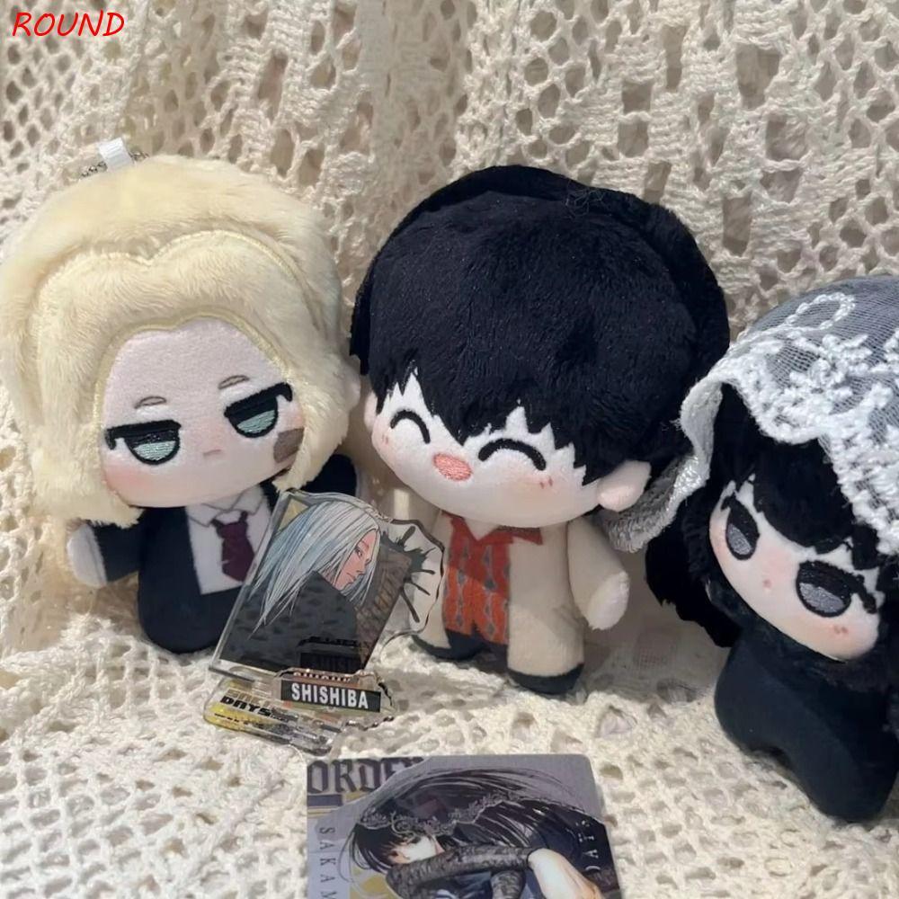 ROUND Sakamoto วันตุ๊กตา,ผ้าฝ้ายตุ๊กตาอะนิเมะ Peripherial Plush Shin Asakura,เพื่อนNatsuki Seba Mini