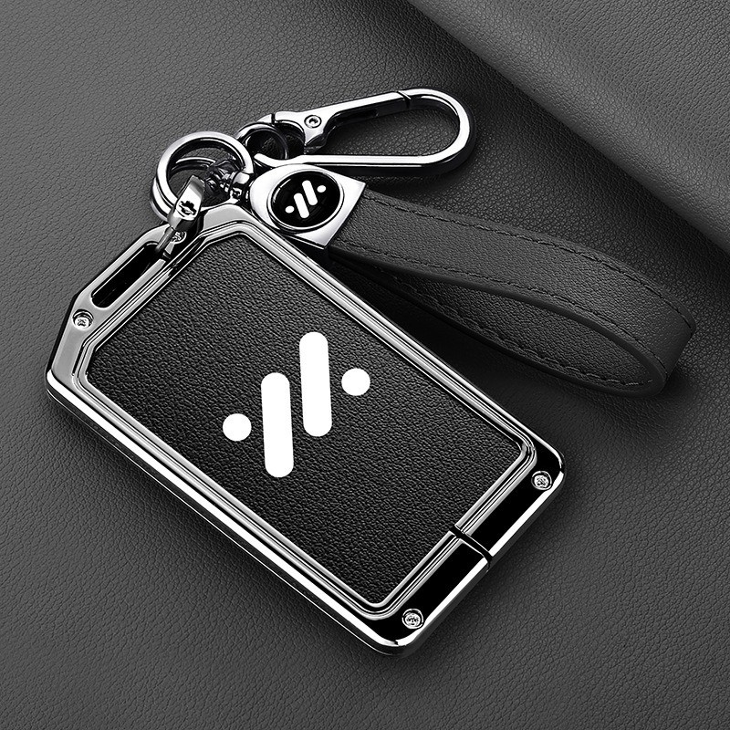 สังกะสีอัลลอยด์หนังรถสมาร์ทคีย์สําหรับ 2025 MG IM6 Suv EV L7 LS6 LS7 L6 IM NFC Keyless Auto Accessor