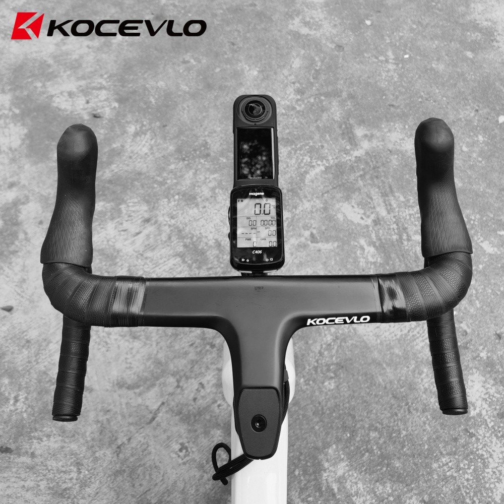 KOCEVLO คอมพิวเตอร์จักรยานหมุน สำหรับกล้อง Insta360, GoPro, DJI และ Garmin พร้อมขาตั้งคาร์บอน