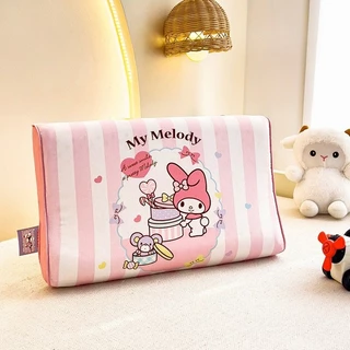 Sanrio Children หมอนยางพาราธรรมชาติผ้าฝ้ายแท้ปลอกหมอนการ์ตูนหมอน Core