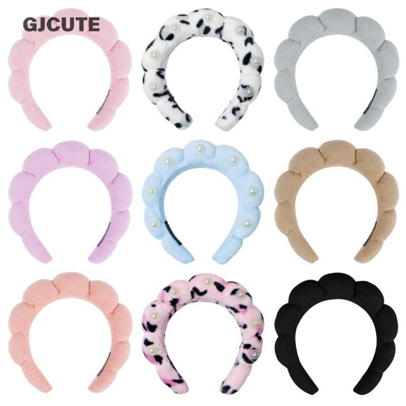 GJCUTE Foam Cleanser คลาวด์ พัฟฟี่ เรโทร เครื่องมือจัดทรงผมและแต่งหน้าสำหรับผู้หญิง