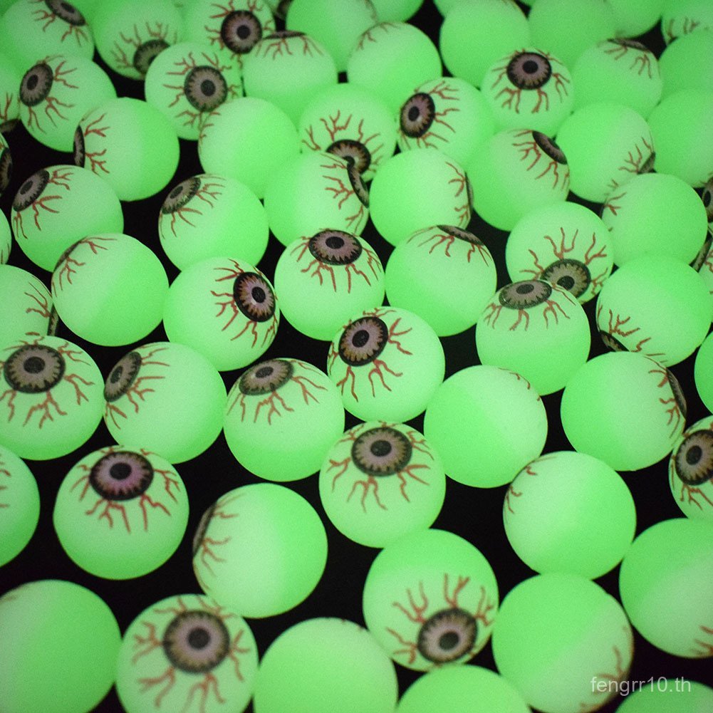 เบอร์ 32 30MM Luminous Magic Eye Bouncy Ball เรืองแสง Eyeball Ball ยาง Bounce ฮาโลวีน Ball Bounce Ba