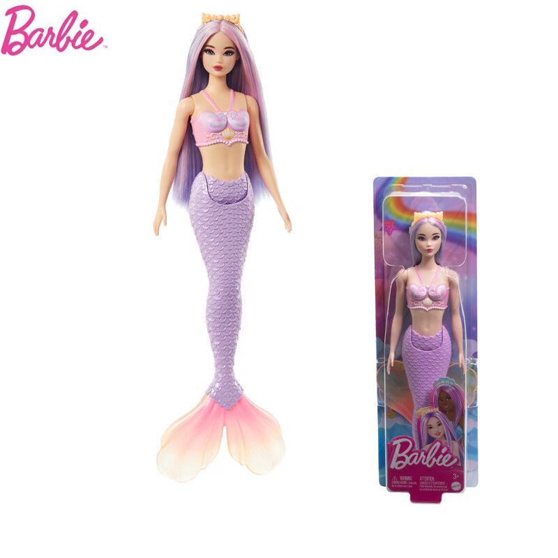 พร้อมสต็อก Mattel Barbie Fashionista New Mermaid Play House Girl Gift Toy HRR06 Mermaid