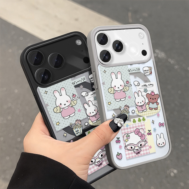เคสแม่เหล็ก เคสใสกันกระแทกลายน่ารักไอโฟน17Air 11 12 13 14 15 16 17 PROMAX 17 16 15Pro 16 15 14PLUS 8 7Plus XR X XS XSMAX