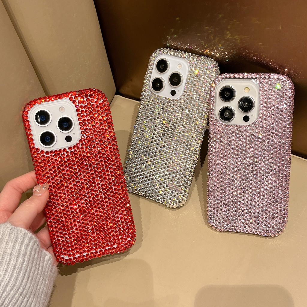 【ข้อเสนอพิเศษเฉพาะช่วงเวลา】ความคิดสร้างสรรค์ DIY หรูหราเพชรเต็มเคสโทรศัพท์สําหรับ iPhone 17 15 16 14 13 12 11 Pro Max แฟชั่นแฟลชเพชรเชือกเส้นเล็กฝาครอบป้องกัน ราคา ถูกที่สุด ดีลบีเคเค แกลเลอรีภาพที่ 6