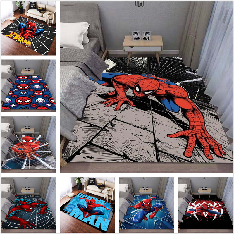 Spider Man - Marvel พรม ภายในบ้านที่มีขนาดดูดซับน้ํา Anti slip พรมเด็กการ์ตูนอะนิเมะ Spider Man Espo