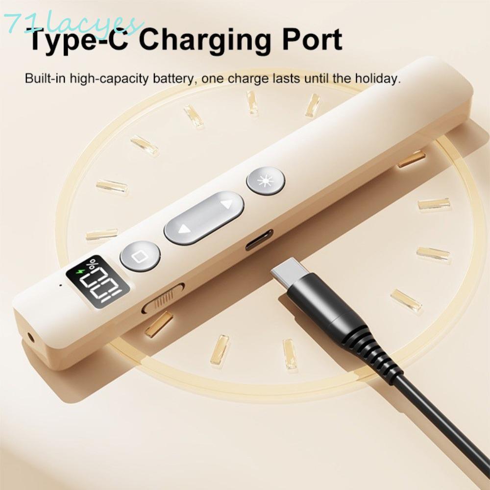 LAYES ตัวชี้เลเซอร์ Clicker, 2.4GHz การประชุมไร้สาย Flip Pen Clicker, สบาย Grip อินฟราเรด Remote Pre