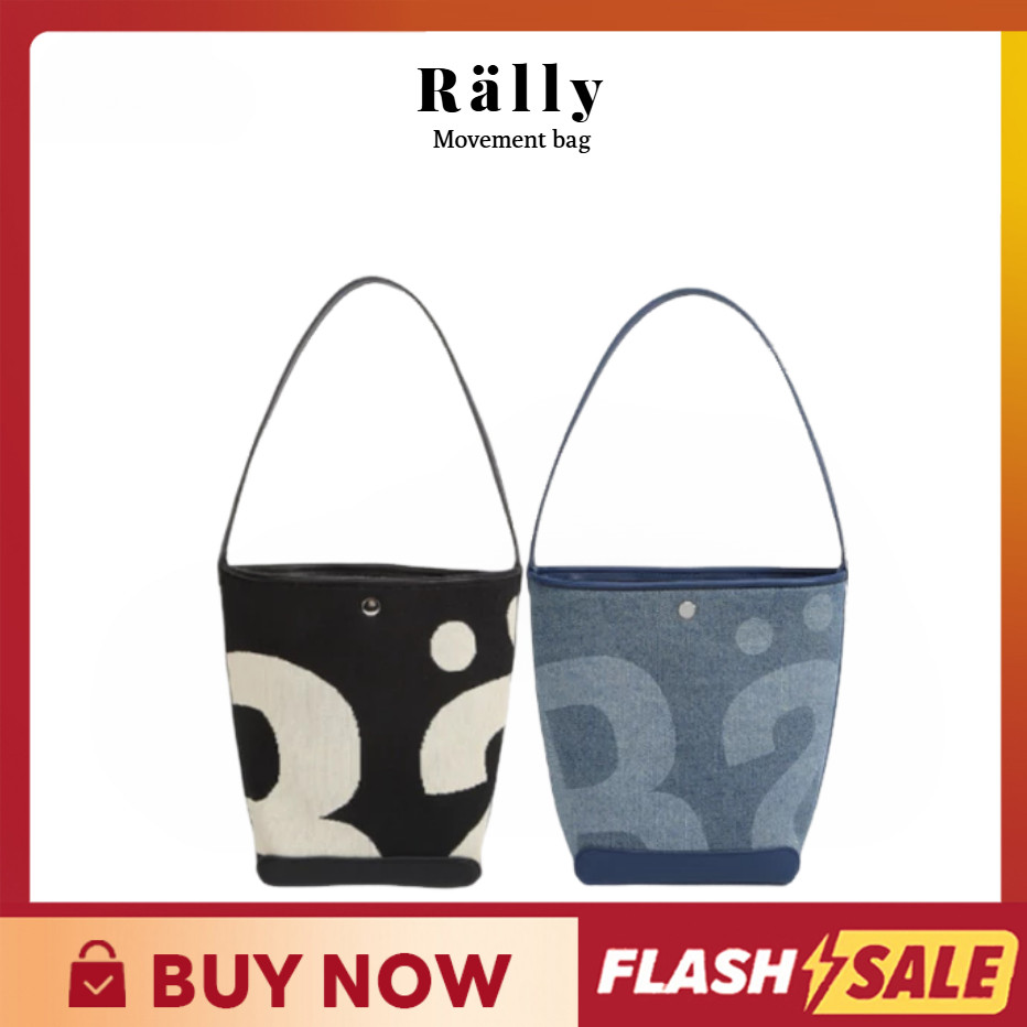 📌เป็นของแท้ 100% Rälly✨Rally the bag Black/Denim Bucket Bag