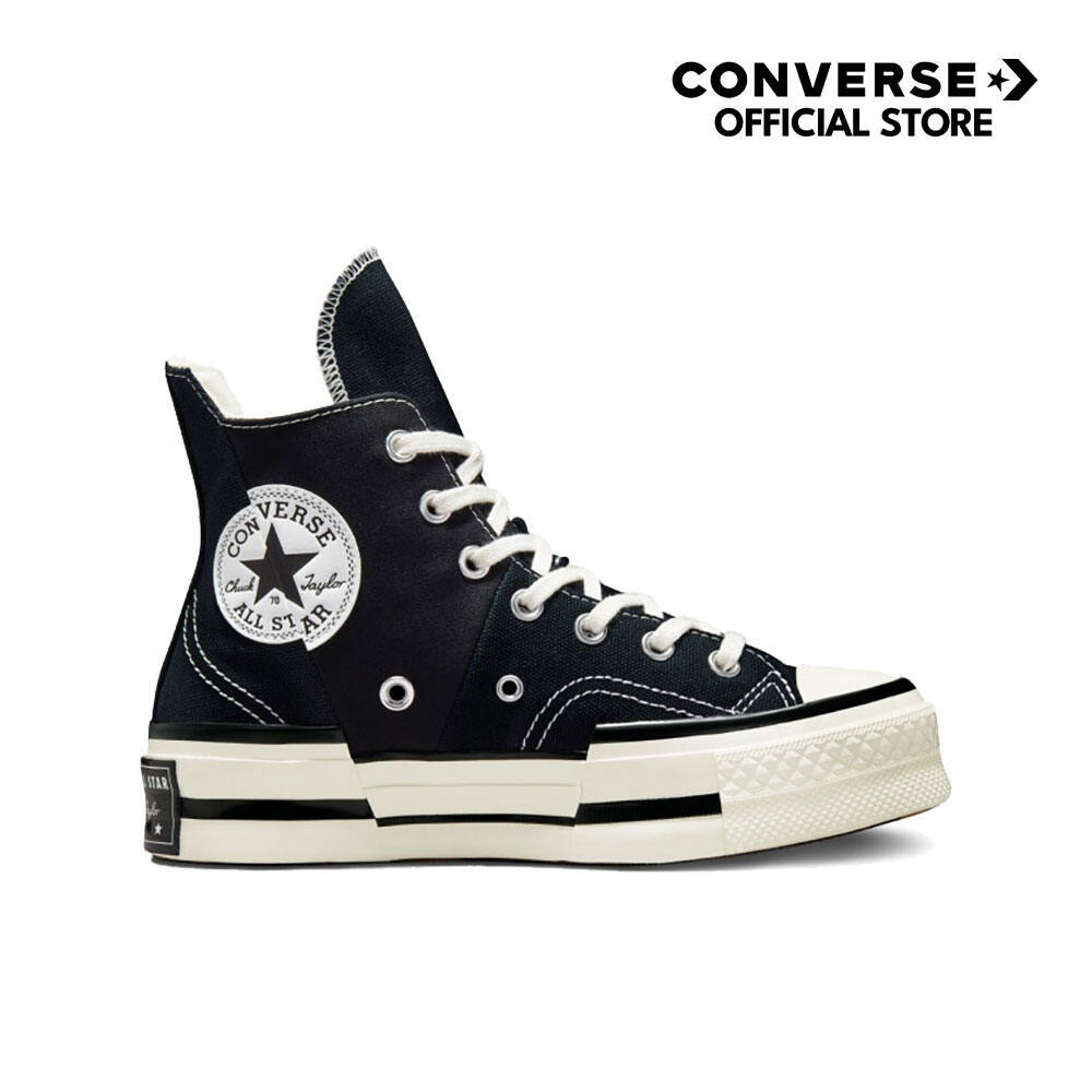 CONVERSE รองเท้าผ้าใบ ยูนิเซ็กส์ CHUCK 70 PLUS CANVAS HI BLACK - A00916CU_F2BKXX