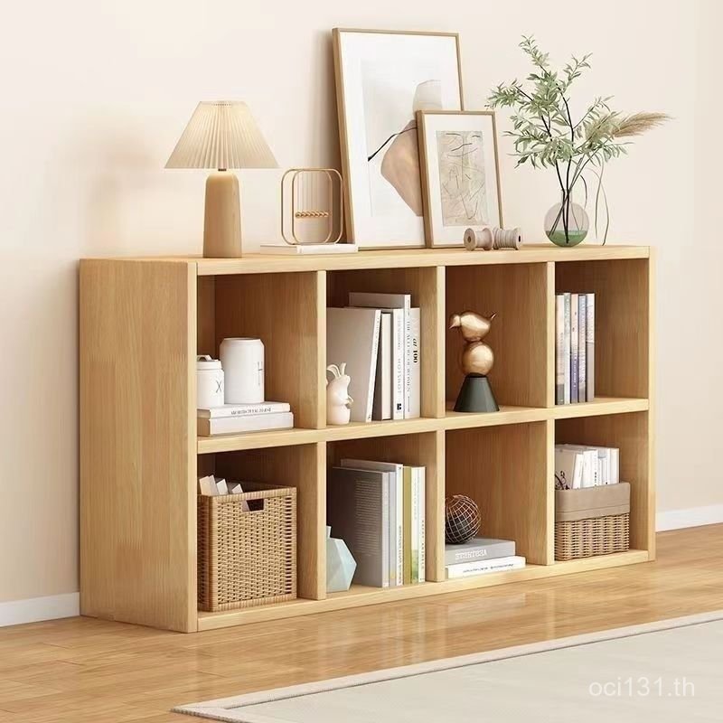ชั้นเก็บตาข่ายตู้ชั้นวางหนังสือชั้นวางการจัดเก็บรวมกันทั้งหมดไม้เนื้อแข็งตู้หนังสือเด็กครัวเรือนต่ํา