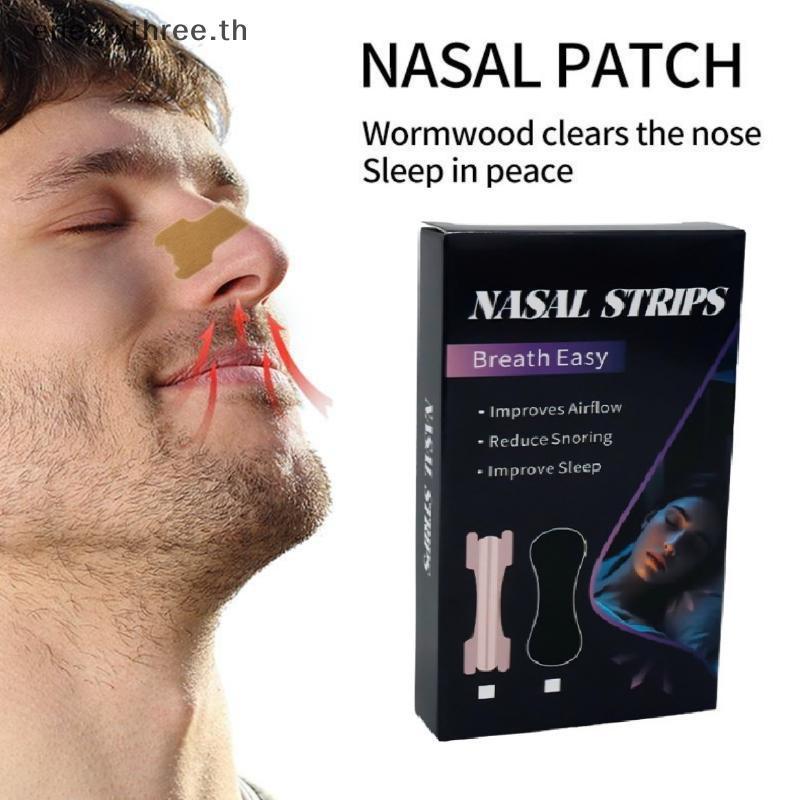 TH & Fashion 30 ชิ้นแถบจมูกสําหรับ Snoring Nasal Patch Correction Physical Expansion Breathable Bett
