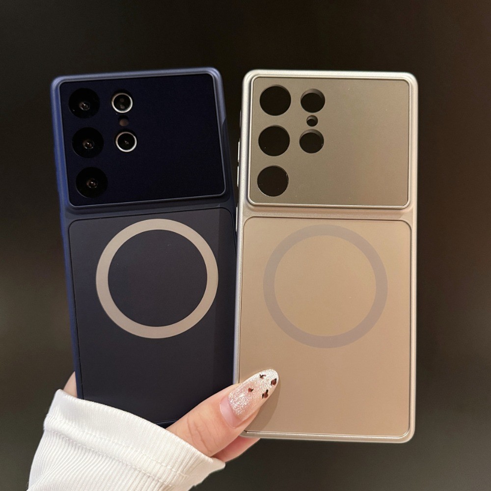 ใหม่ขนาดใหญ่-หน้าต่างไร้สายแม่เหล็กชาร์จ Nano Glass Armor เคสโทรศัพท์สําหรับ Samsung S23 Ultra S24 Ultra S25 Ultra S26 Ultra S26 + คุณภาพสูงกันกระแทกปกหลัง - รูปที่ 3