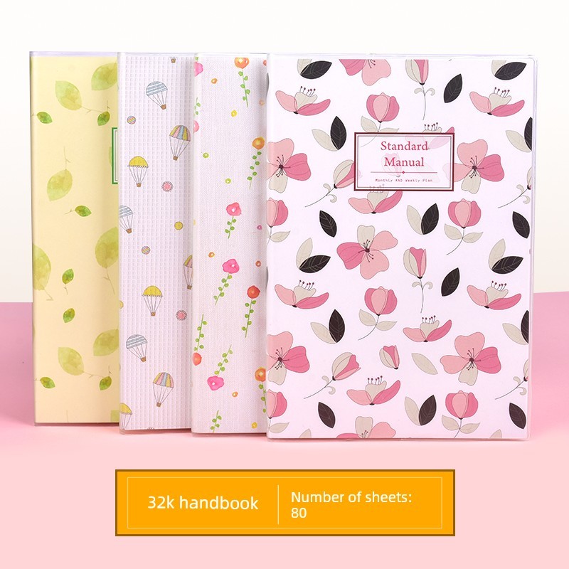 แพลนเนอร์ 2026 สมุดแพลนเนอร์ ฮอร์นฮอร์นฝาพลาสติก A5แบบเติมเองสมุดมือลายตาราง