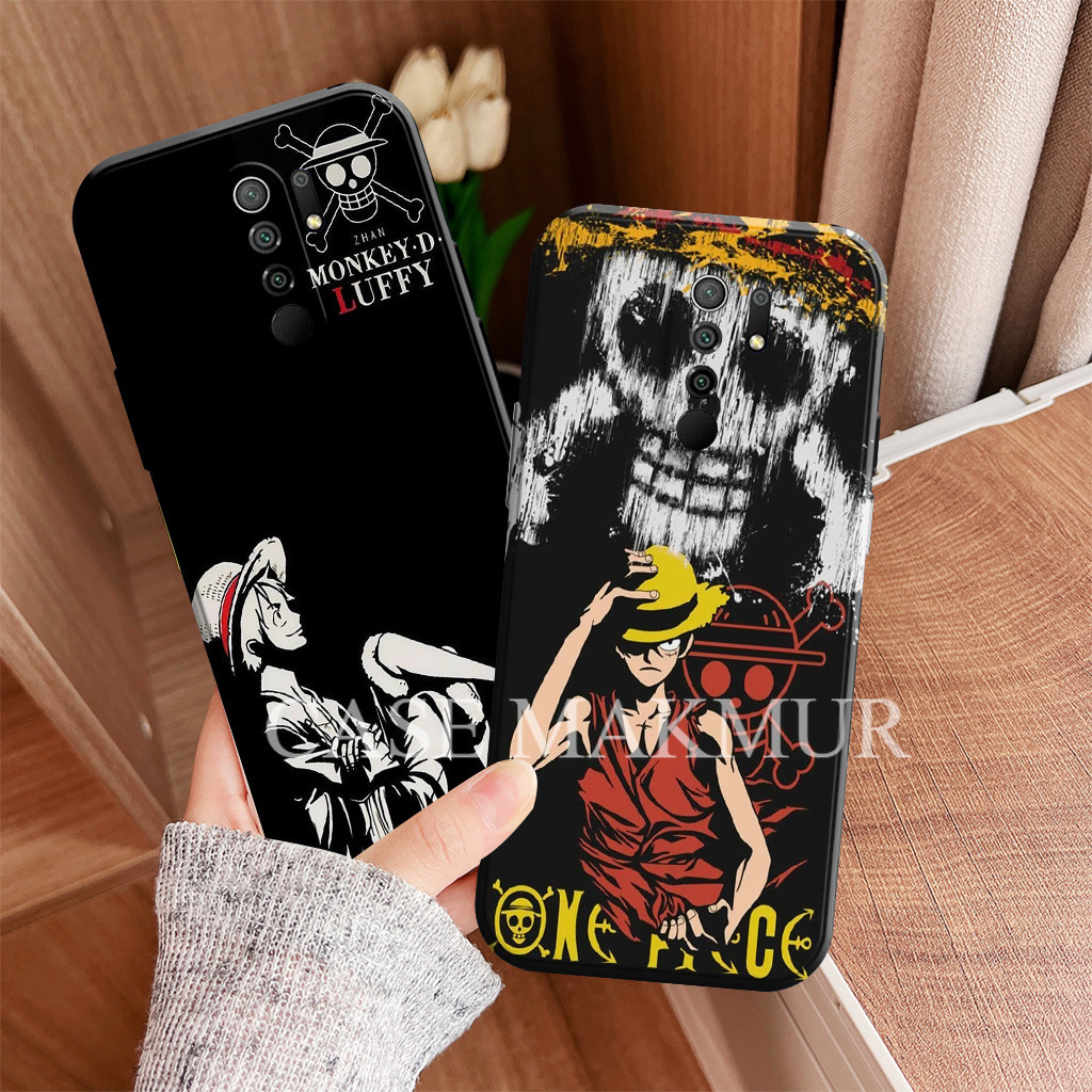 Softcase สําหรับ Redmi 9 หมายเหตุ 8 Pro กรณี Xioami ตัวอักษร 0ne P1ece ซิลิโคน Motif An1me ซิลิโคน T