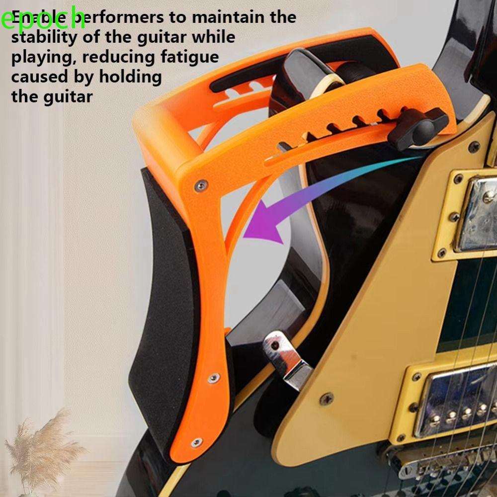 EPOCH ที่วางเท้ากีต้าร์, ขาตั้งกีตาร์แบบพกพาระดับมืออาชีพ, อุปกรณ์ยกเพลงปรับได้ Ergonomic Practical 