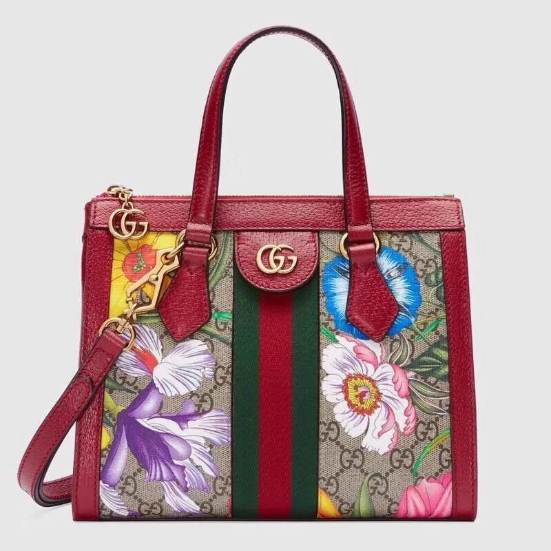 GG Supreme Ophidia Series Flower Small Ladies Shopping Bag