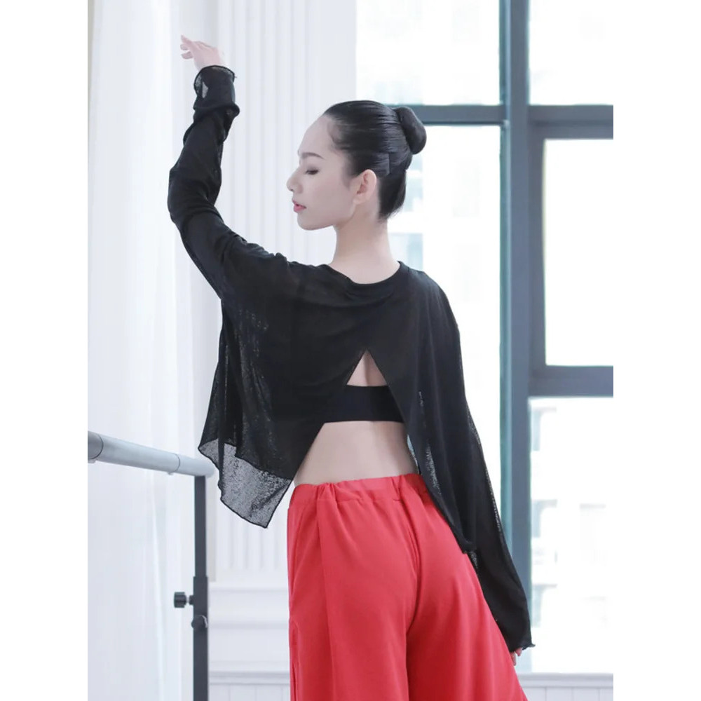 Belly Dance แยกหลวมและเซ็กซี่ Modern Practice Performance Ballet Cover Up Latin Classic Jazz Dance โ