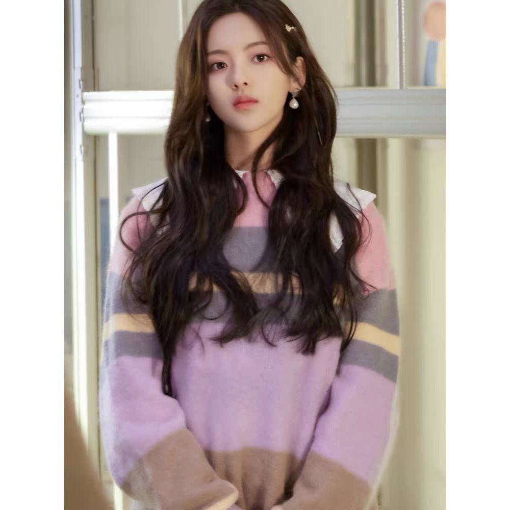 เสื้อกันหนาวแบบถักMohairสไตล์Dilirebaและ13DE MARZO สำหรับผู้หญิง