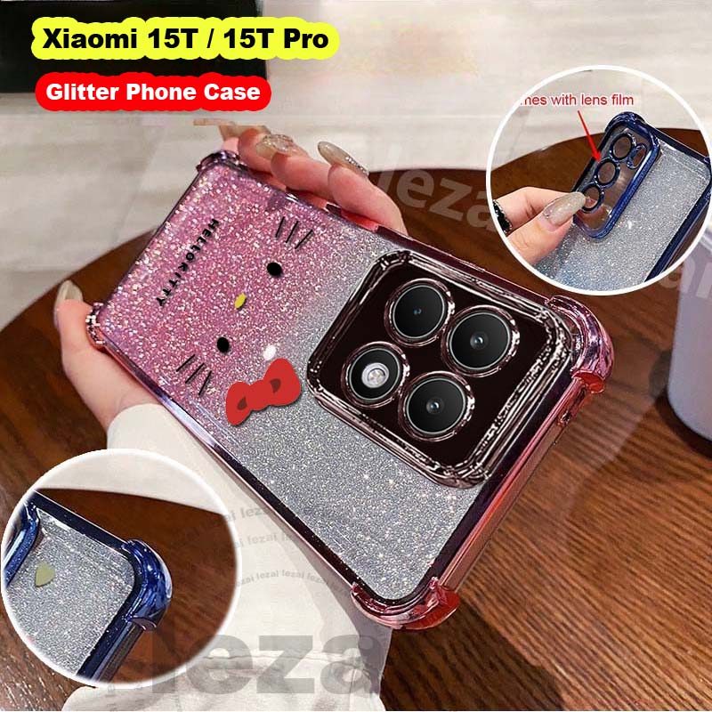 เคสXiaomi 15T Pro 15 T 15TProเคสXiaomi15T Pro 15TPro 15T เคสใส Soft Shining กันกระแทก Glitter ฝาหลัง