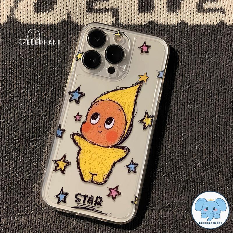 สำหรับ IPhone 17 Air 15 13 11 12 16 14 Pro Max X XR XS Max 7 14 16 Plus SE เคสใสลายดาว Twinkle Twinkle น่ารักทันสมัย - รูปที่ 4