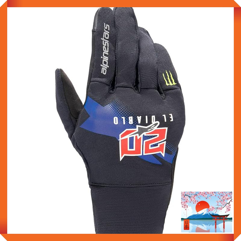 Alpinestars FQ20 Reef Monster Motorcycle Gloves - Black/Blue/Bright Red/Green (Size: XL)