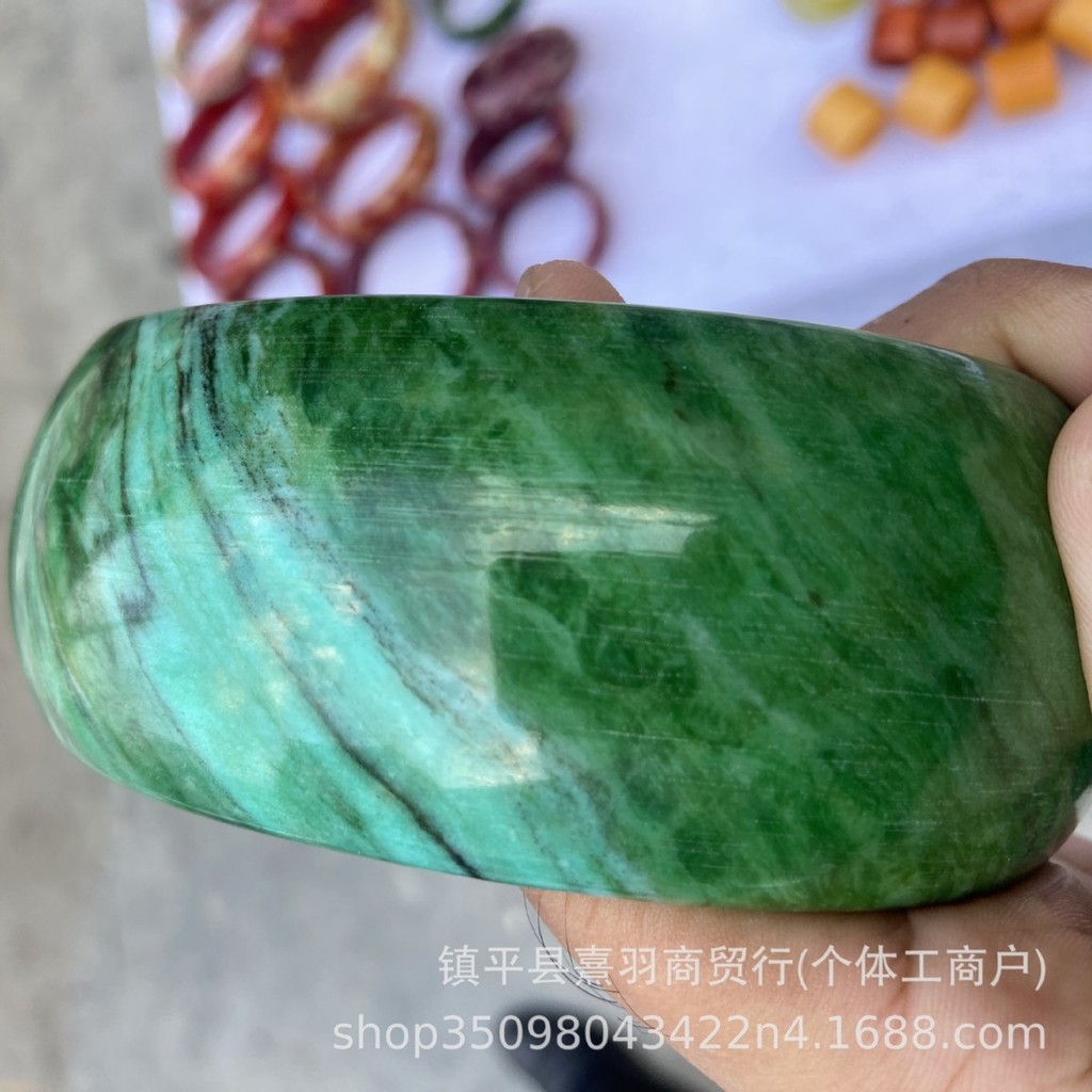 ธรรมชาติ Xiuyu สร้อยข้อมือแขน Live Half Catty สร้อยข้อมือสี่สีกว้างหนาสร้อยข้อมือสร้อยข้อมือแขน Live