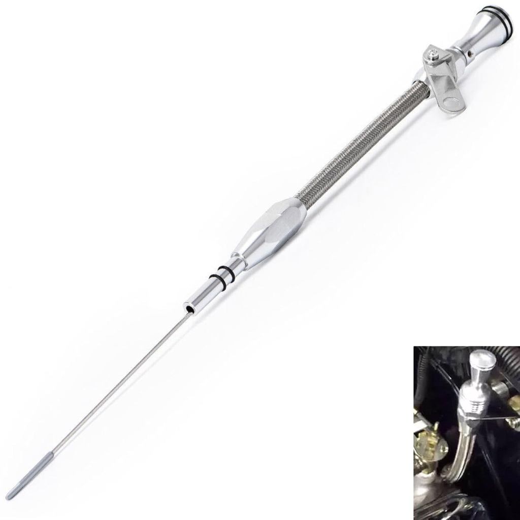 น้ํามันแบบยืดหยุ่น Dipstick Fit สําหรับ Ford Small Block SB V8 เครื่องยนต์ 260 289 302 1962-1995 พร้