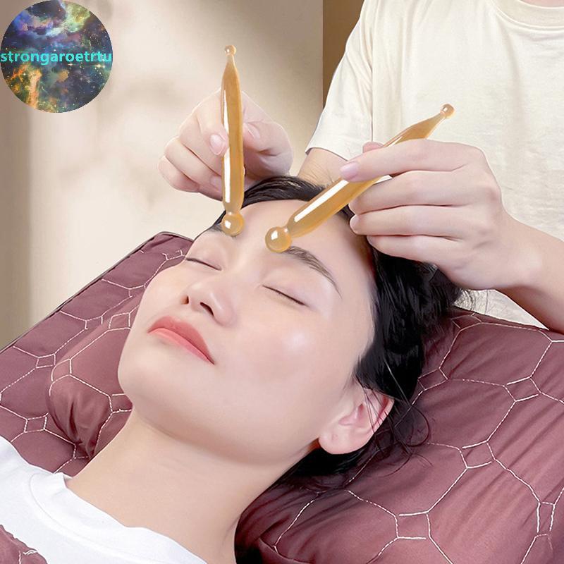 Strongaroetrtu 1pcs Stick หิน Gua Sha นวดหน้า Acupunctur จุดปากกายาจีน Guasha Beauty ข้อความเครื่องมือ TH