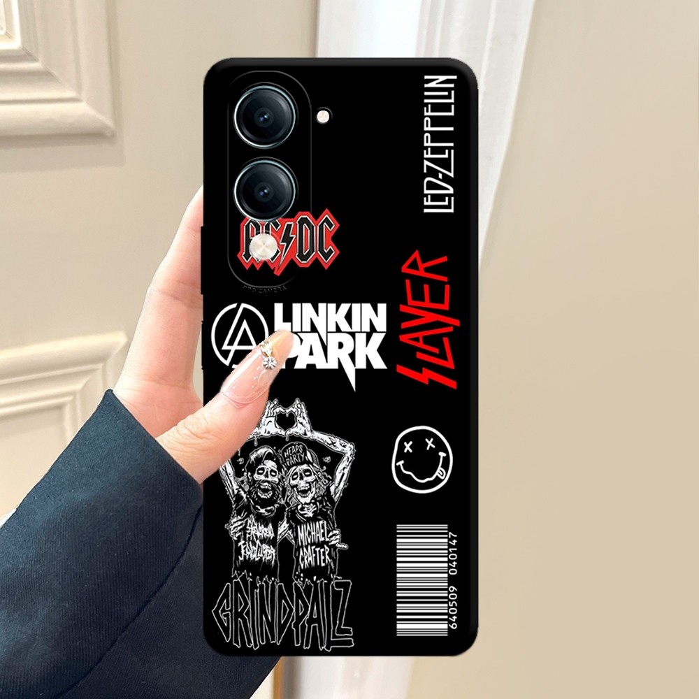 เคสหรูระดับพรีเมียม VIVO Y04S / Y04 / Y29S / Y19sGT5G เคสโทรศัพท์แบบเต็ม - ACDC ROCK Cool Design - S