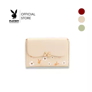 PLAYBOY รุ่น Lys Wallet กระเป๋าสตางค์ผู้หญิง รหัส ST-WAS254PB010 ดีไซน์แบบ2พับ มี 3 สี